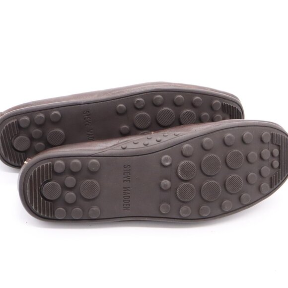 Steve Madden Kronos Men’s Loafer Sz 9.5 D Black Leather Driving Casual Shoe New - Picture 7 of 9